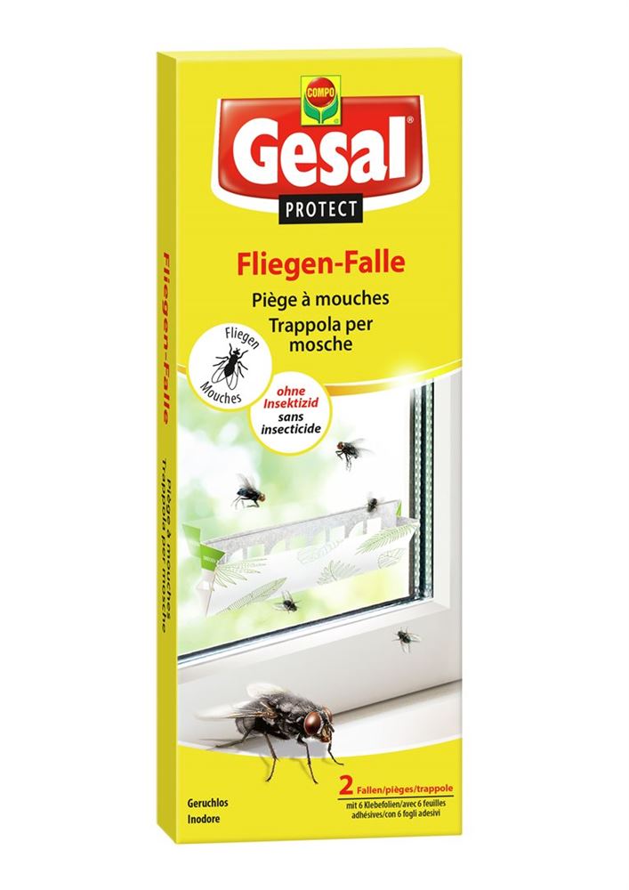 GESAL Fliegen-Falle 2 Fallen   6 Streifen 1 Stk