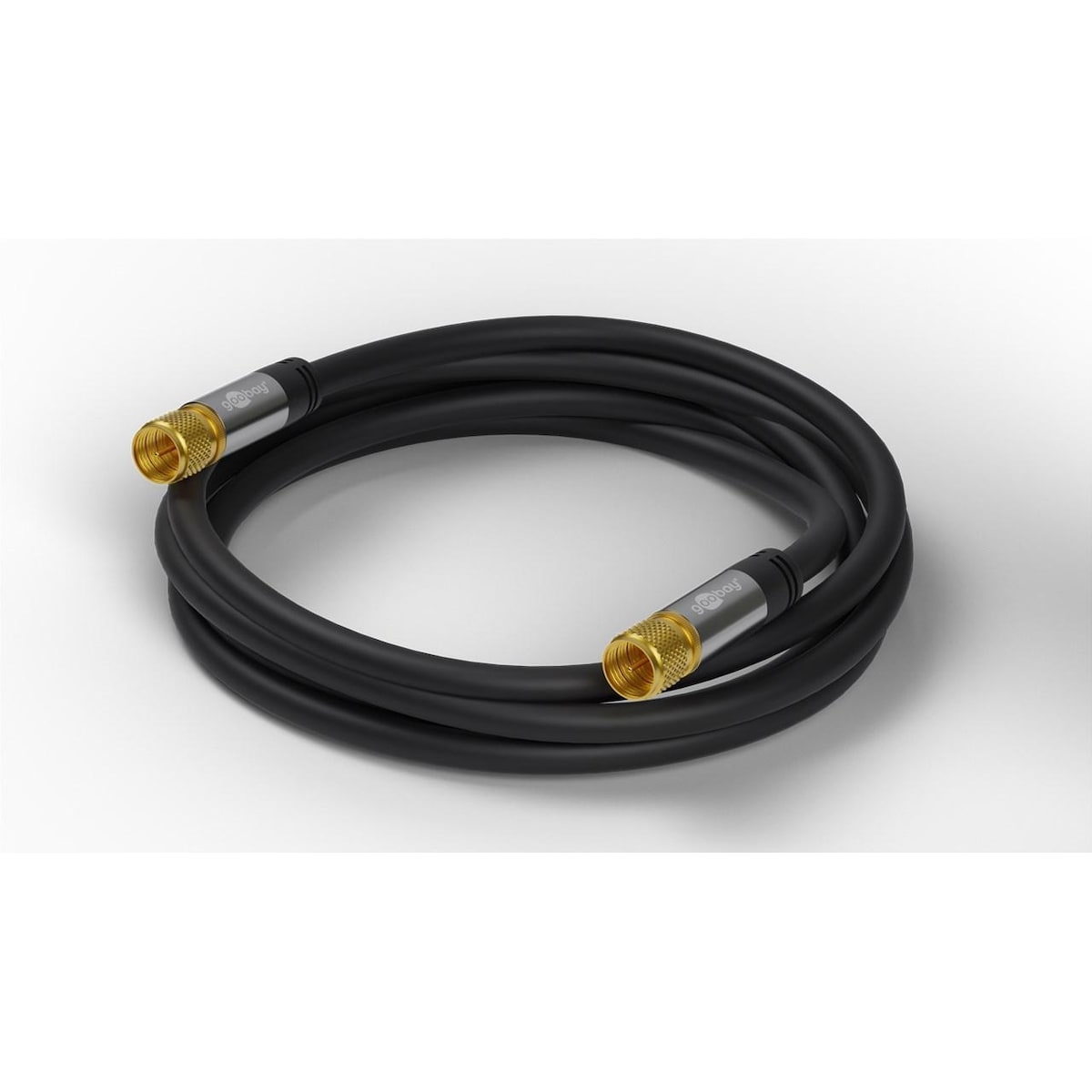 Goobay SAT -antennekabel (135 dB), 4x skjermet