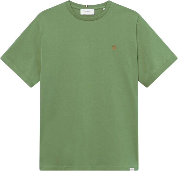 Les Deux Nørregaard T-Shirt - Seasonal Vintage green/orange