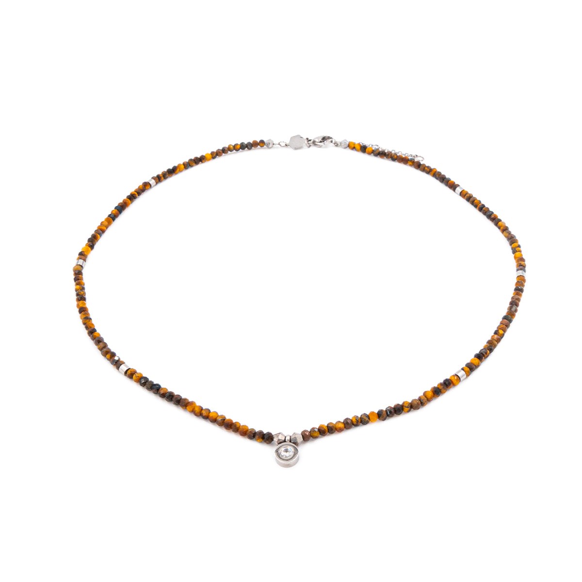 Collier Lumia en pierres Oeil de Tigre