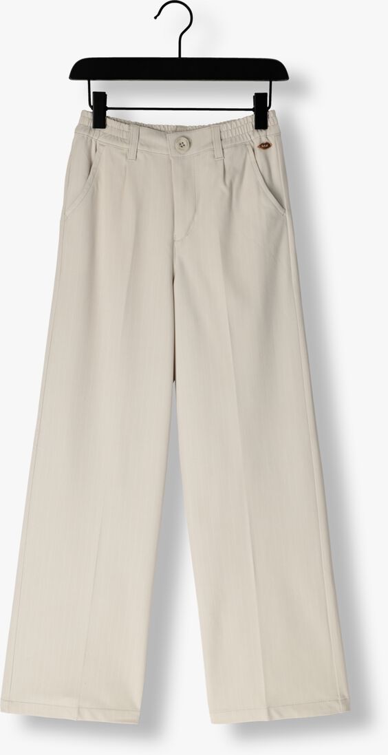 NOBELL grijze nobell pantalon sayla girls wide pants silver grey