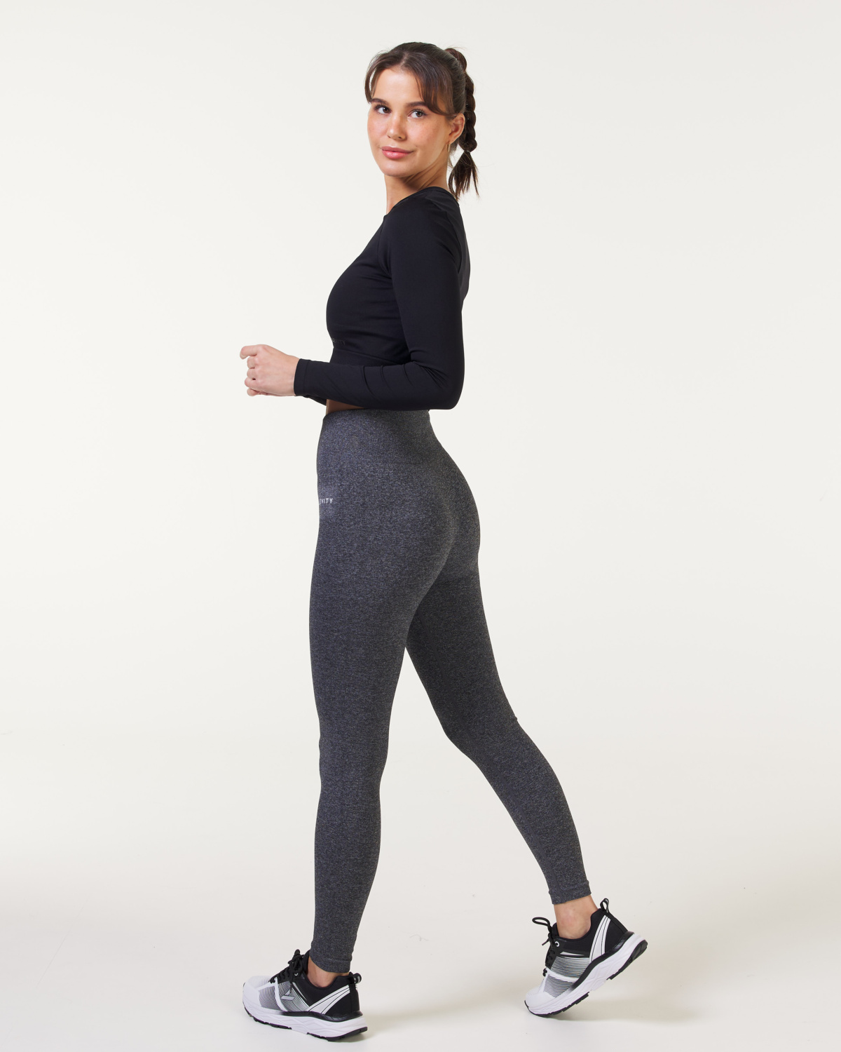 LEVITY Essential Seamless Tights Grey Melange