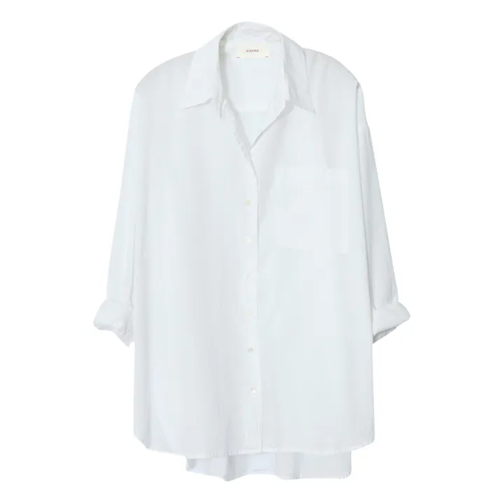 Xirena Chemise Sydney Popeline de Coton | Blanc