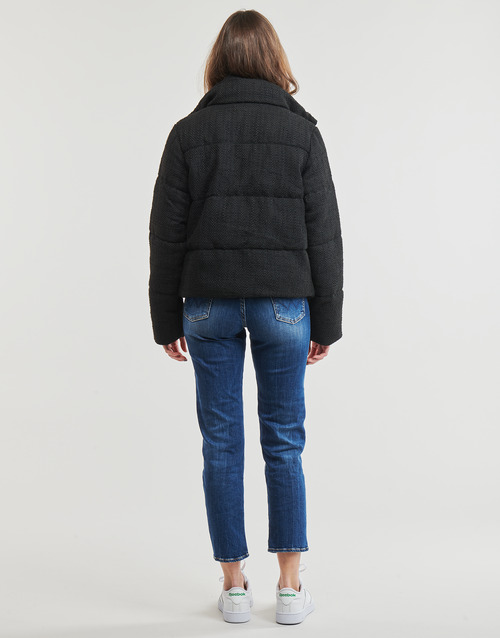 Only - ONLWIKI BOUCLE MIX PUFFER JACKET OTW - Noir