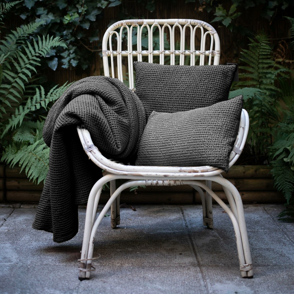 Coussin maia tourterelle 45 x 45 cm