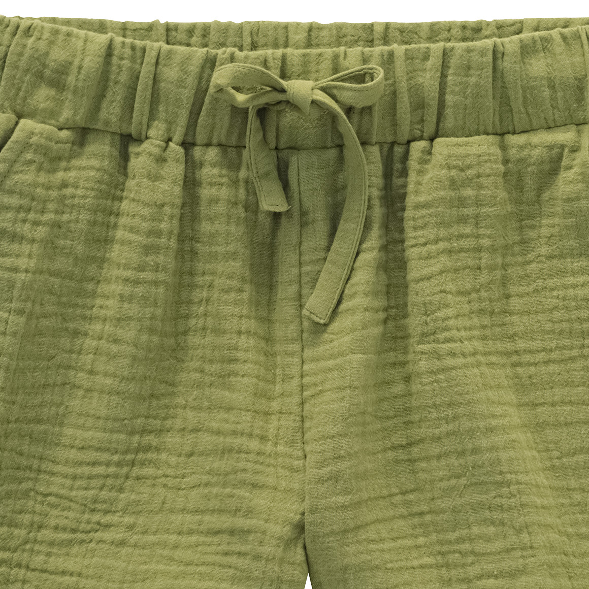 Jonas Nielsen Mädchen Musselin-Shorts aus Bio-Baumwolle hellgrün