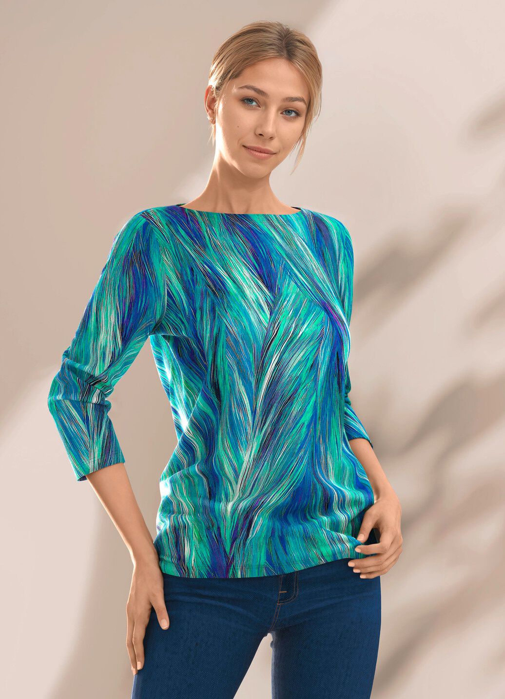 Pullover in Feinstrick