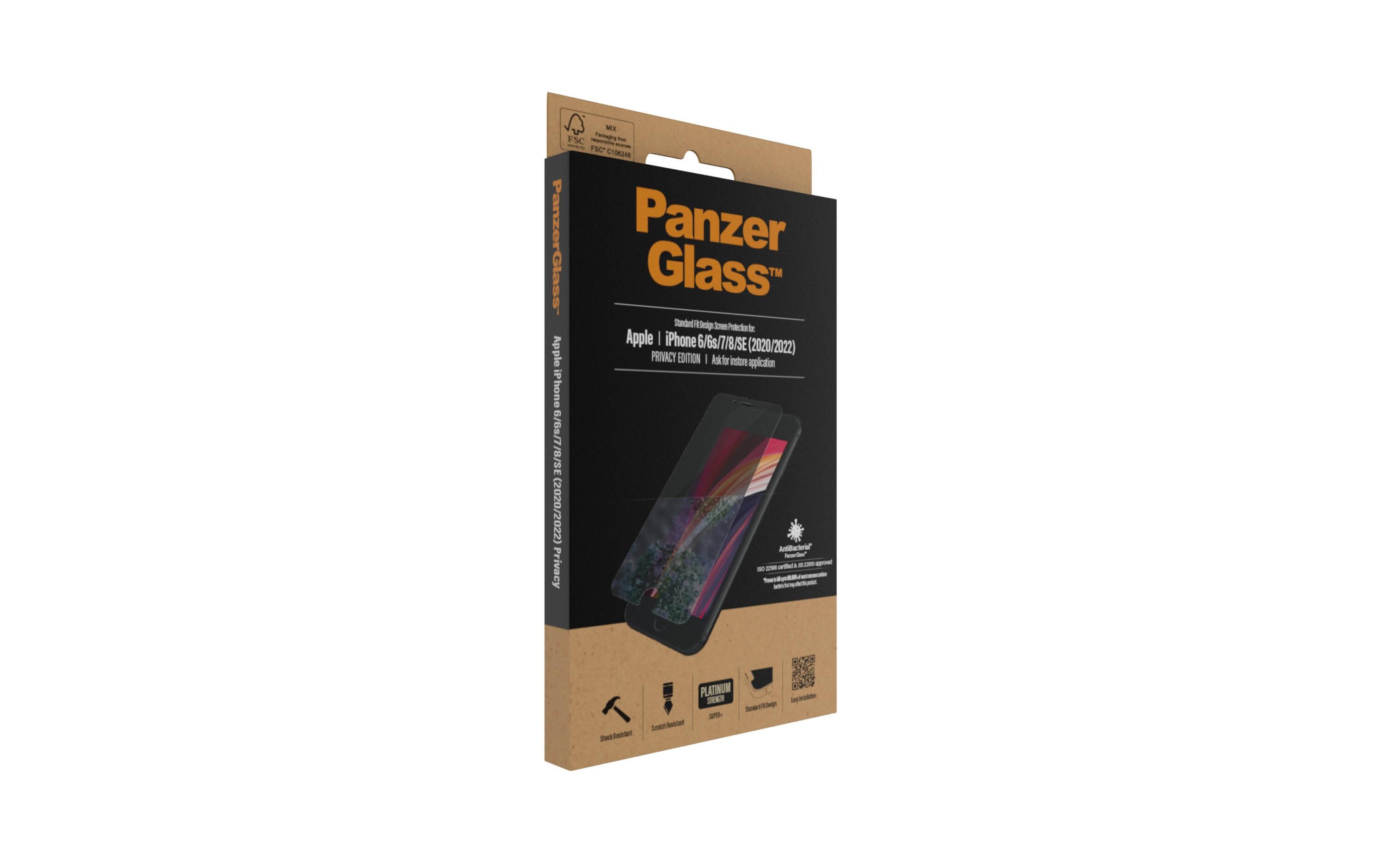Displayschutz Privacy iPhone 6/6S/7/8/SE 2020/2022Display-Schutzfolie für das Apple iPhone 6/iPhone 6s/iPhone 7/iPhone 8/iPhone SE (2. Gen. / 2020)/iPhone SE (3. Gen. / 2022)