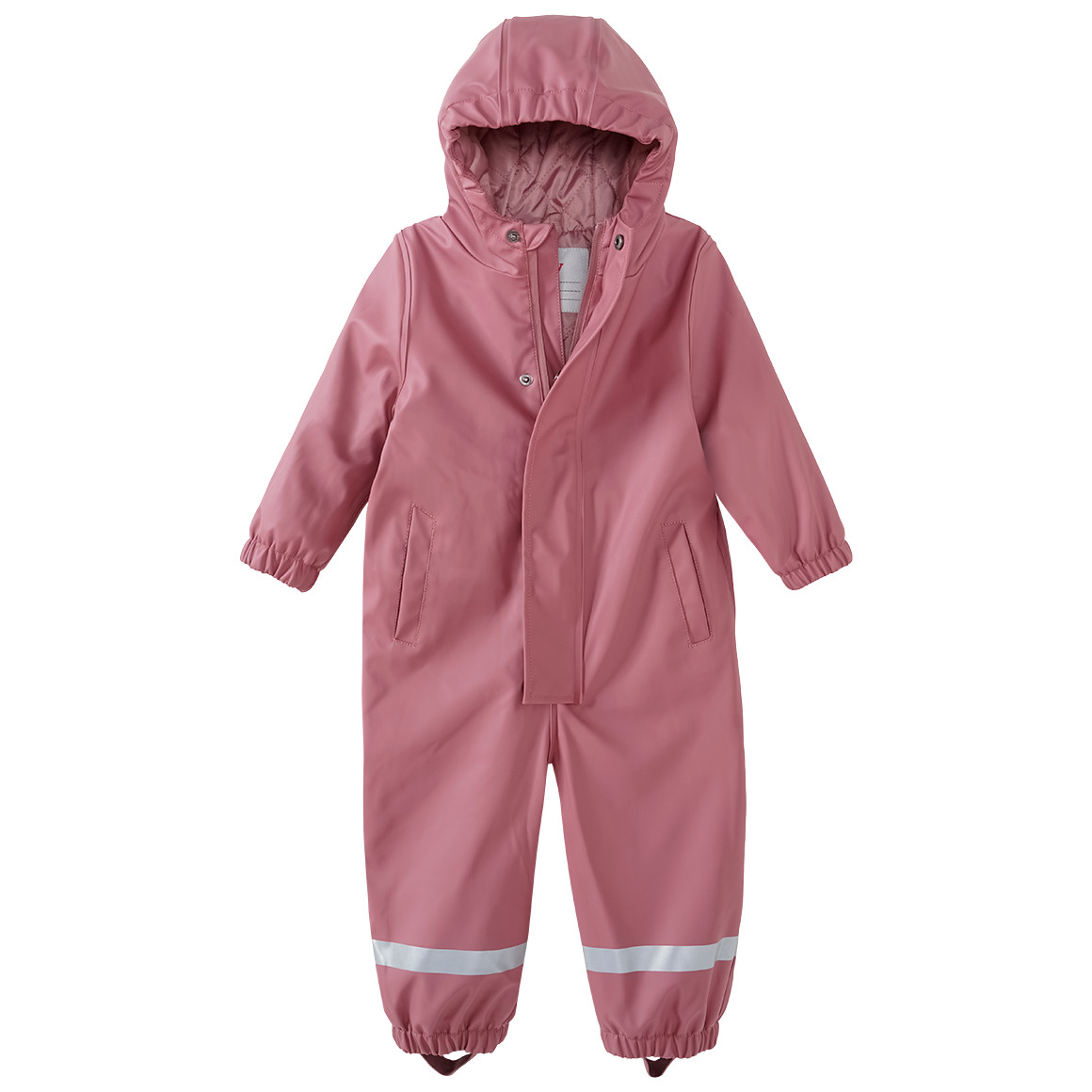 Famy Baby Regenoverall mit gestepptem Futter rosa