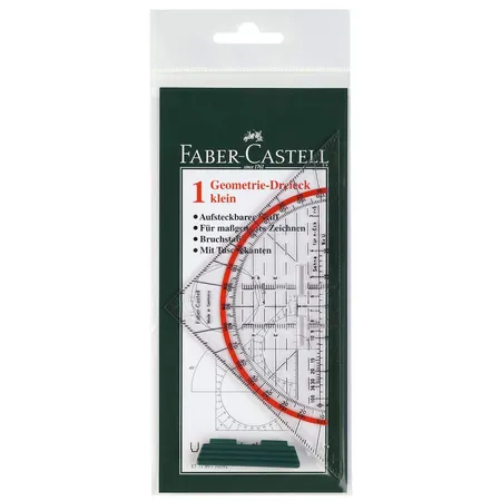Faber-Castell Geometrie-Dreieck klein mit Griff