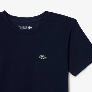 T-shirt Garçon Lacoste SPORT en coton mélangé respirant uni T-Shirts & Chemises - Bleu - Lacoste - Garçon