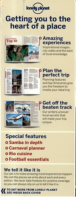 LONELY PLANET - RIO DE JANEIRO LONELY PLANET EN ANGLAIS