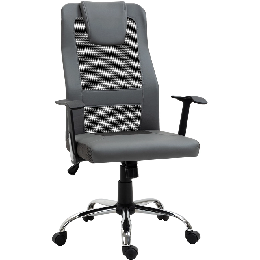 Vinsetto Bürostuhl ergonomisch grau