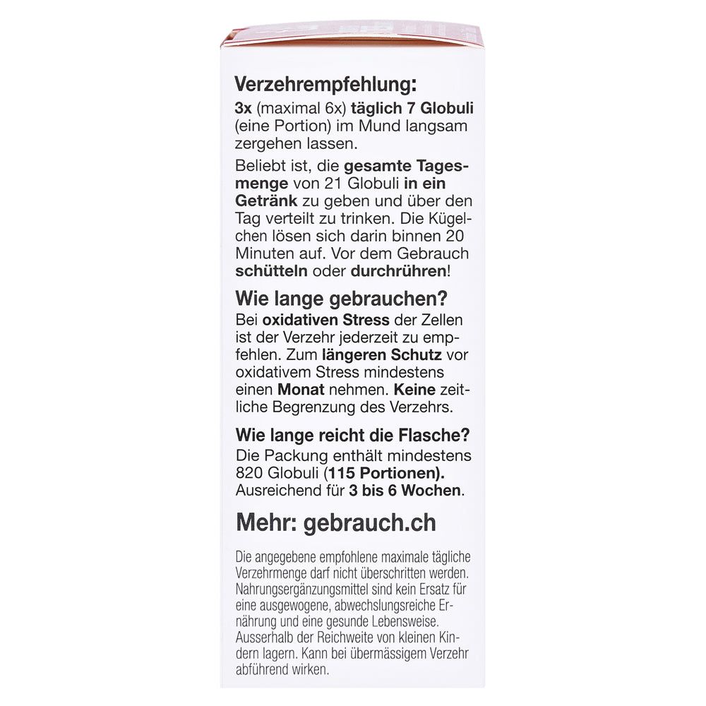 Edis Oxidativer Stress Schutz Bachblüten Globuli