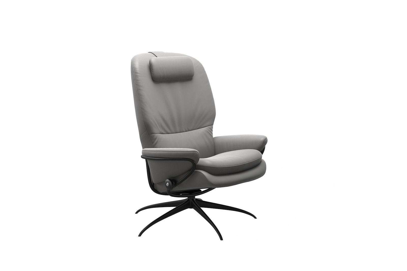 Rome lenestol Hud Paloma Silver Grey - Star- Matt Black