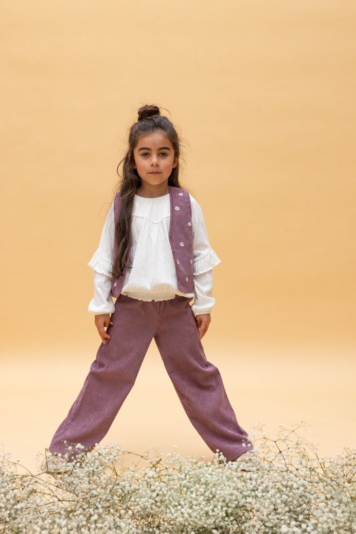 LOOXS Little lila looxs little pantalon 2401-7605