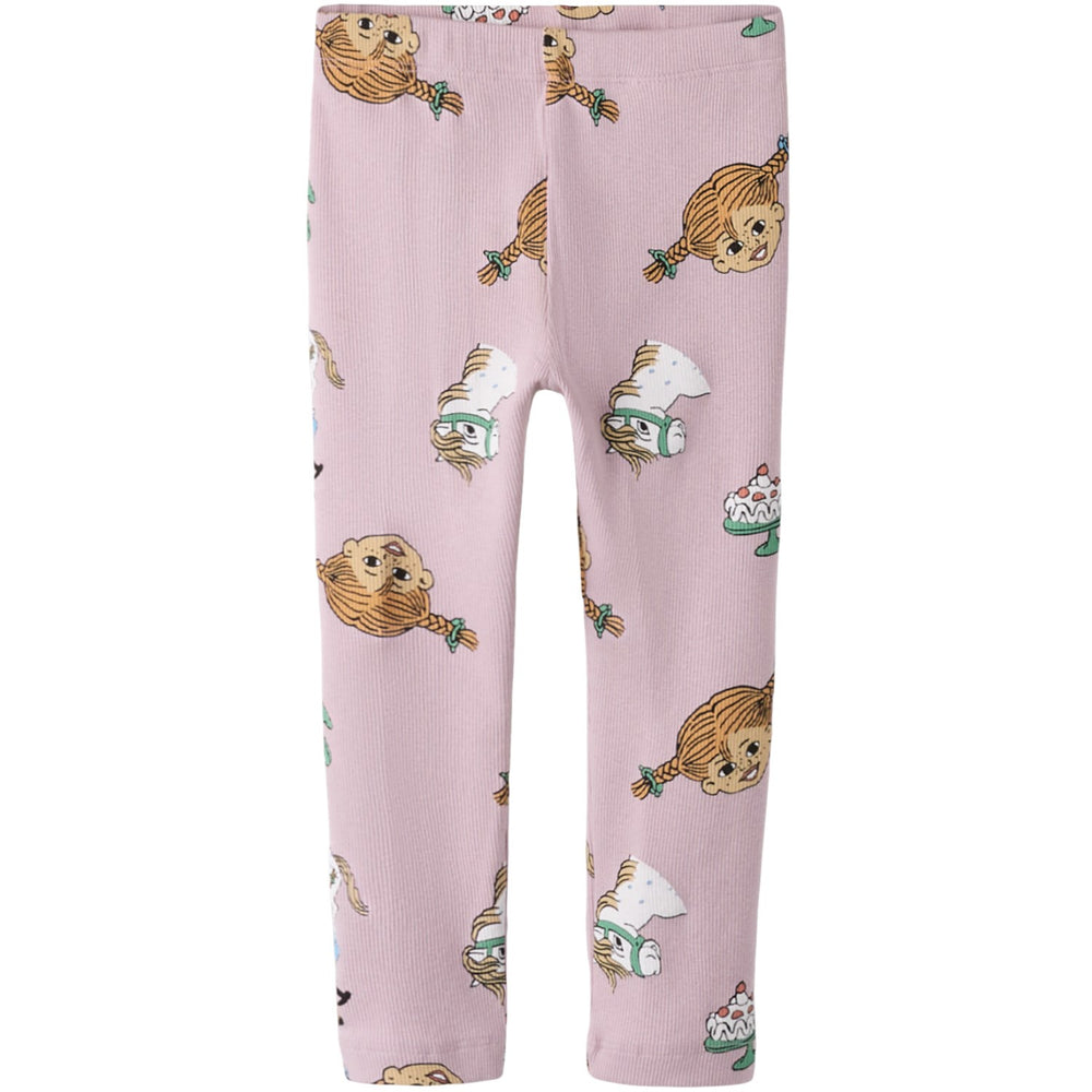 Køb Name It Keepsake Lilac Nmfsoca Pippi Leggings Sky