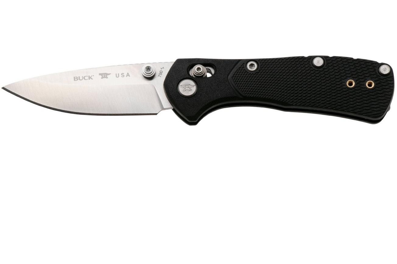 Buck 790 Mini Range Pro 0790BKS1 Satin 154CM, Black FRN, zakmes