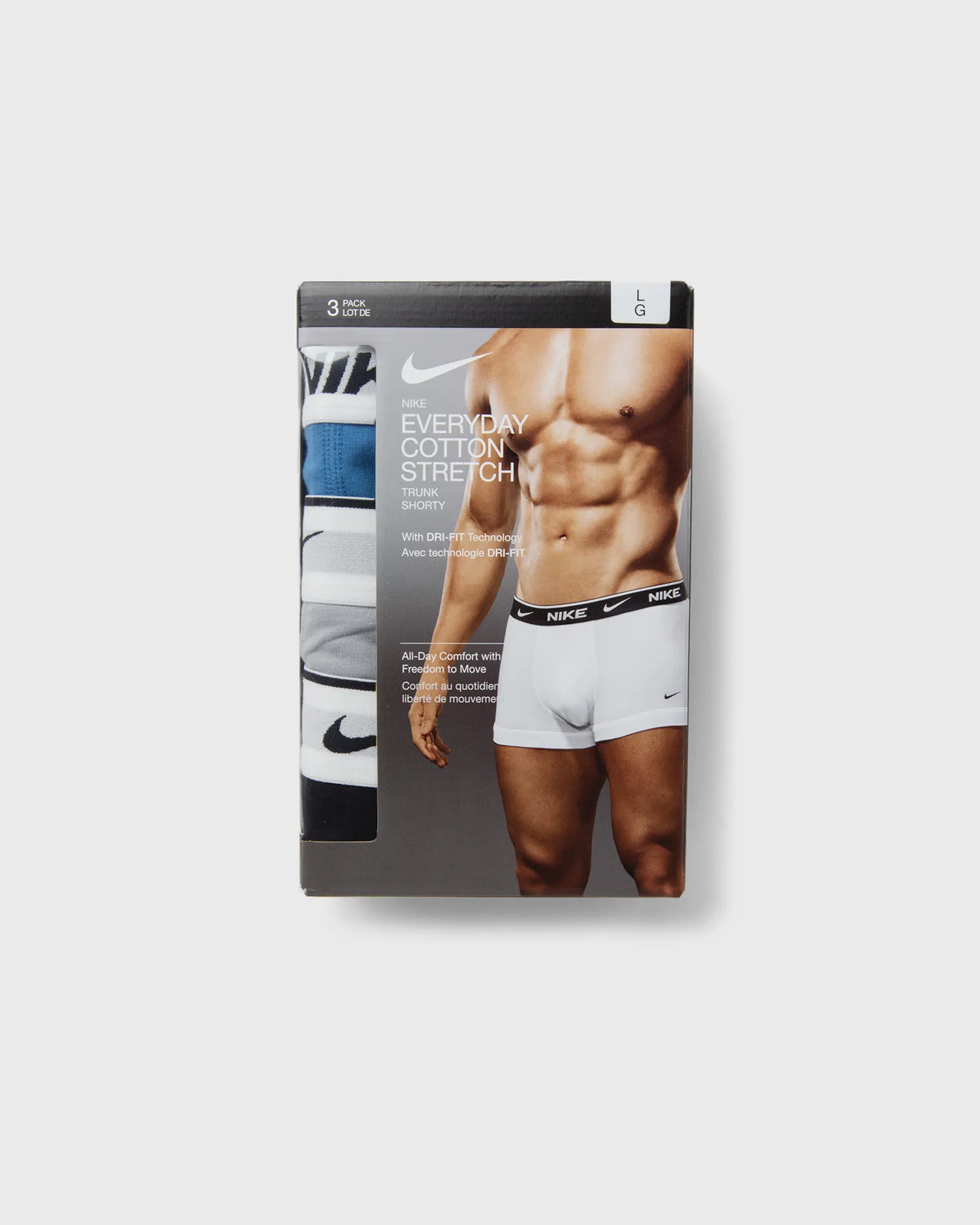 Nike E-DAY COTTON STRETCH TRUNK 3PK
