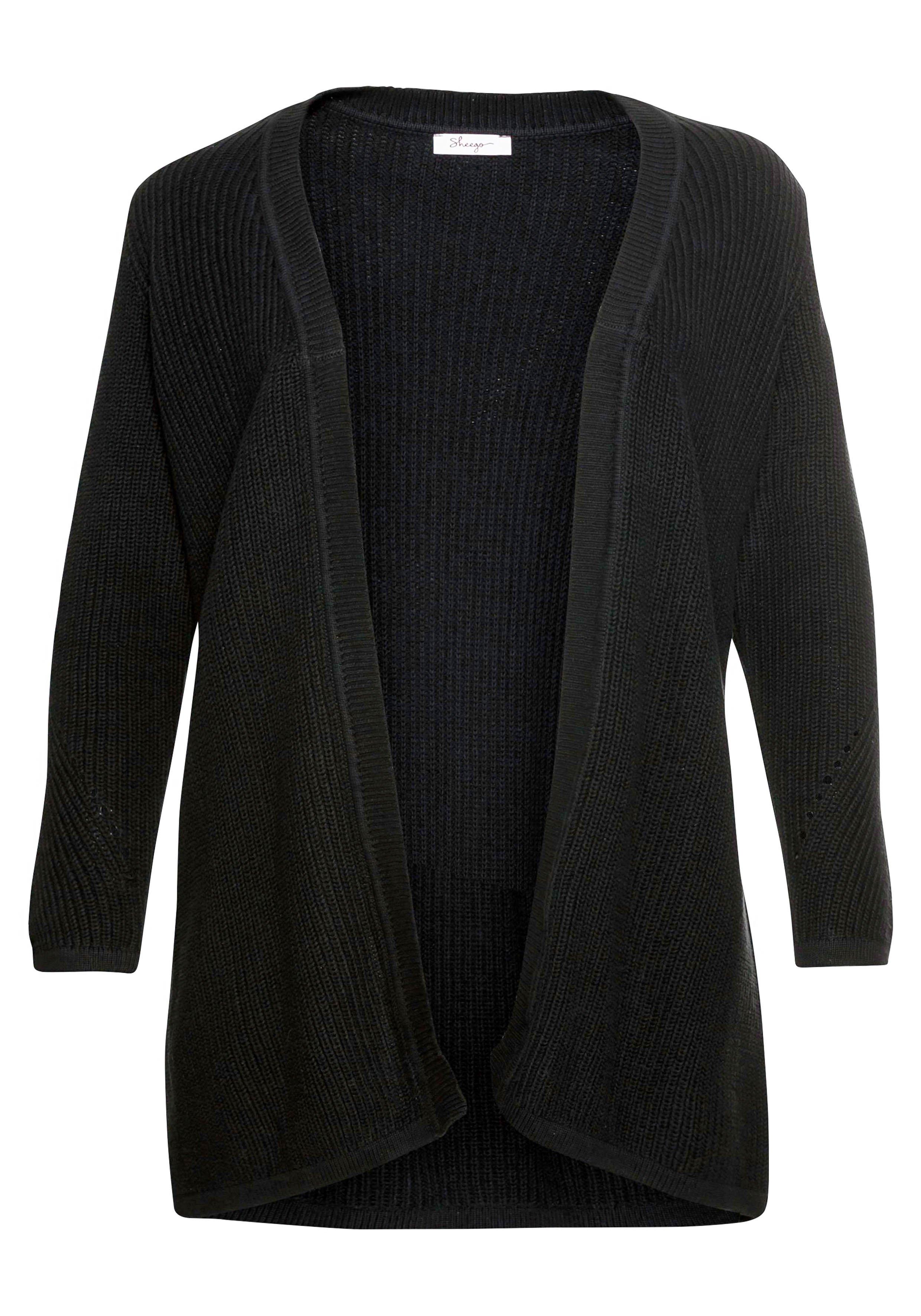 Cardigan aus Grobstrick, in offener Form