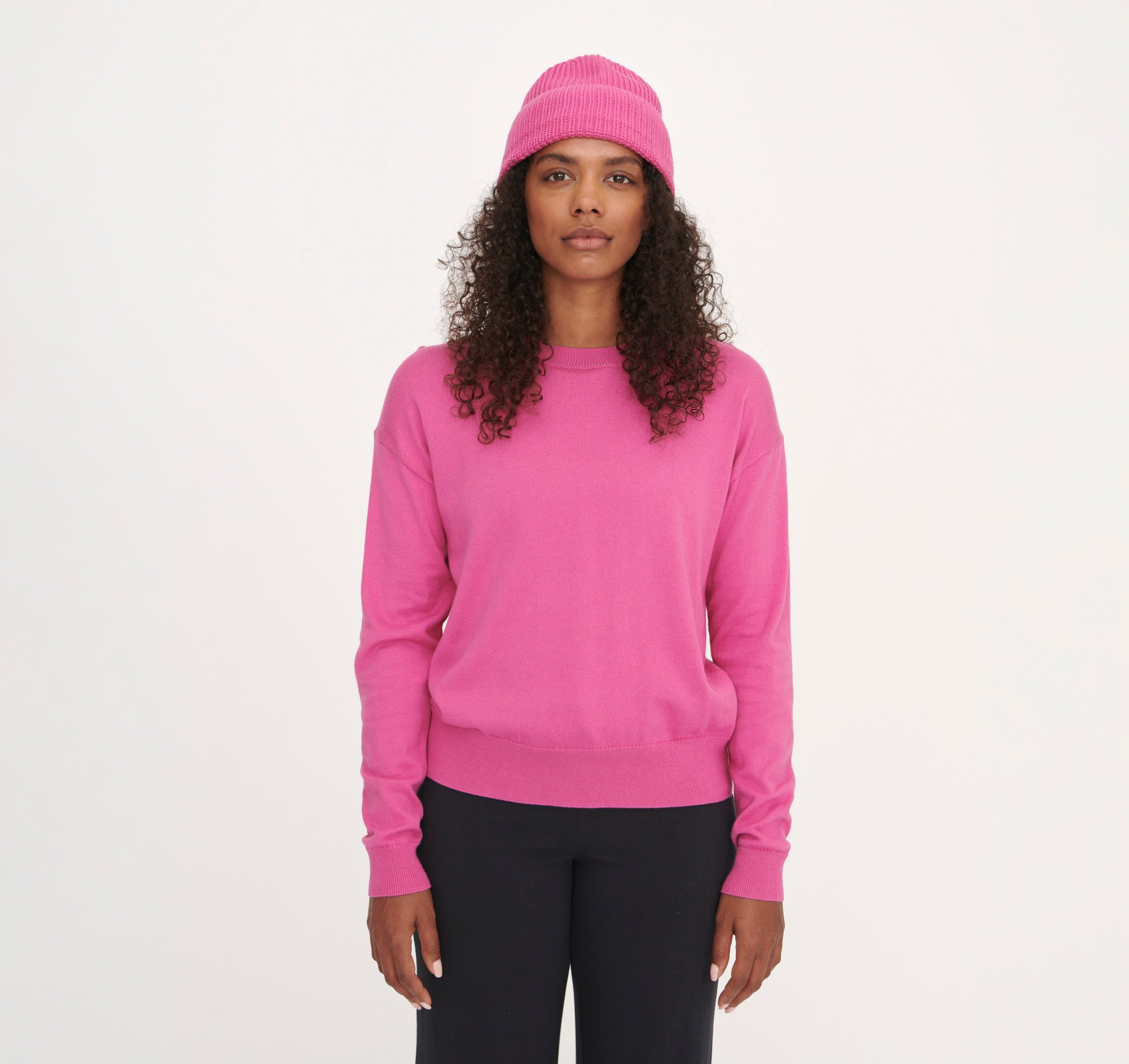 COTTON<br>Soft Knit Fluffy Beanie