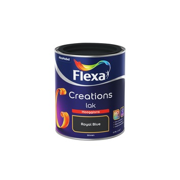 Flexa Creations binnenlak royal blue hoogglans 750 ml