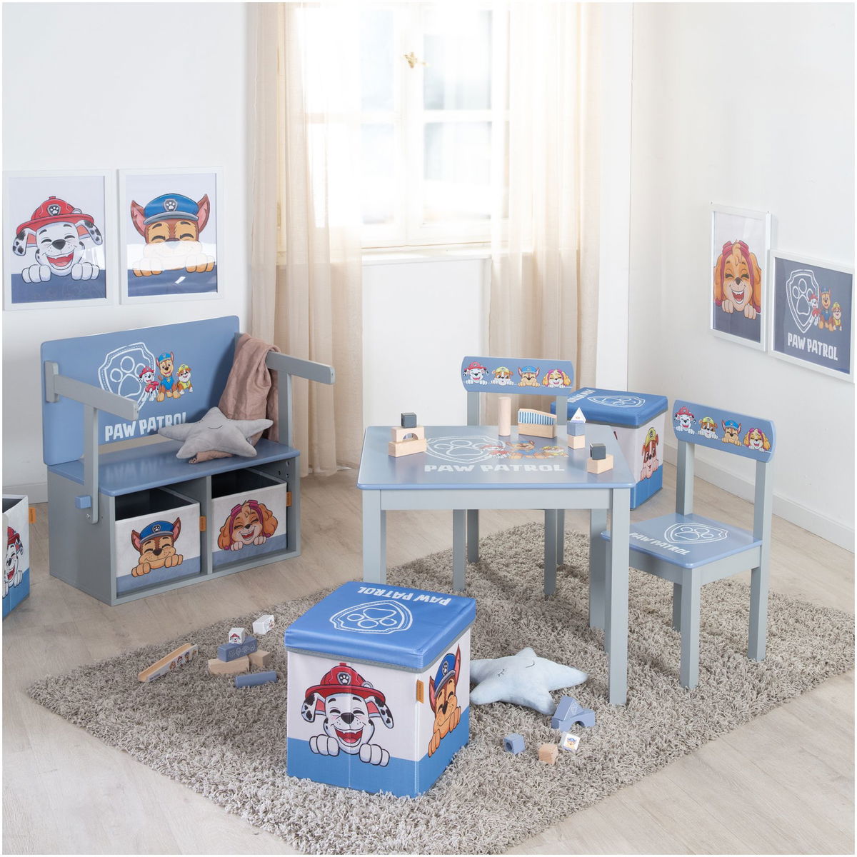 robaroba   klappbare Sitzbank Paw Patrol