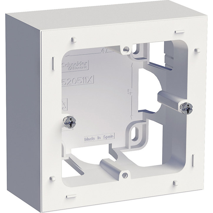 Cadre 1 poste saillie Schneider Electric Odace blanc