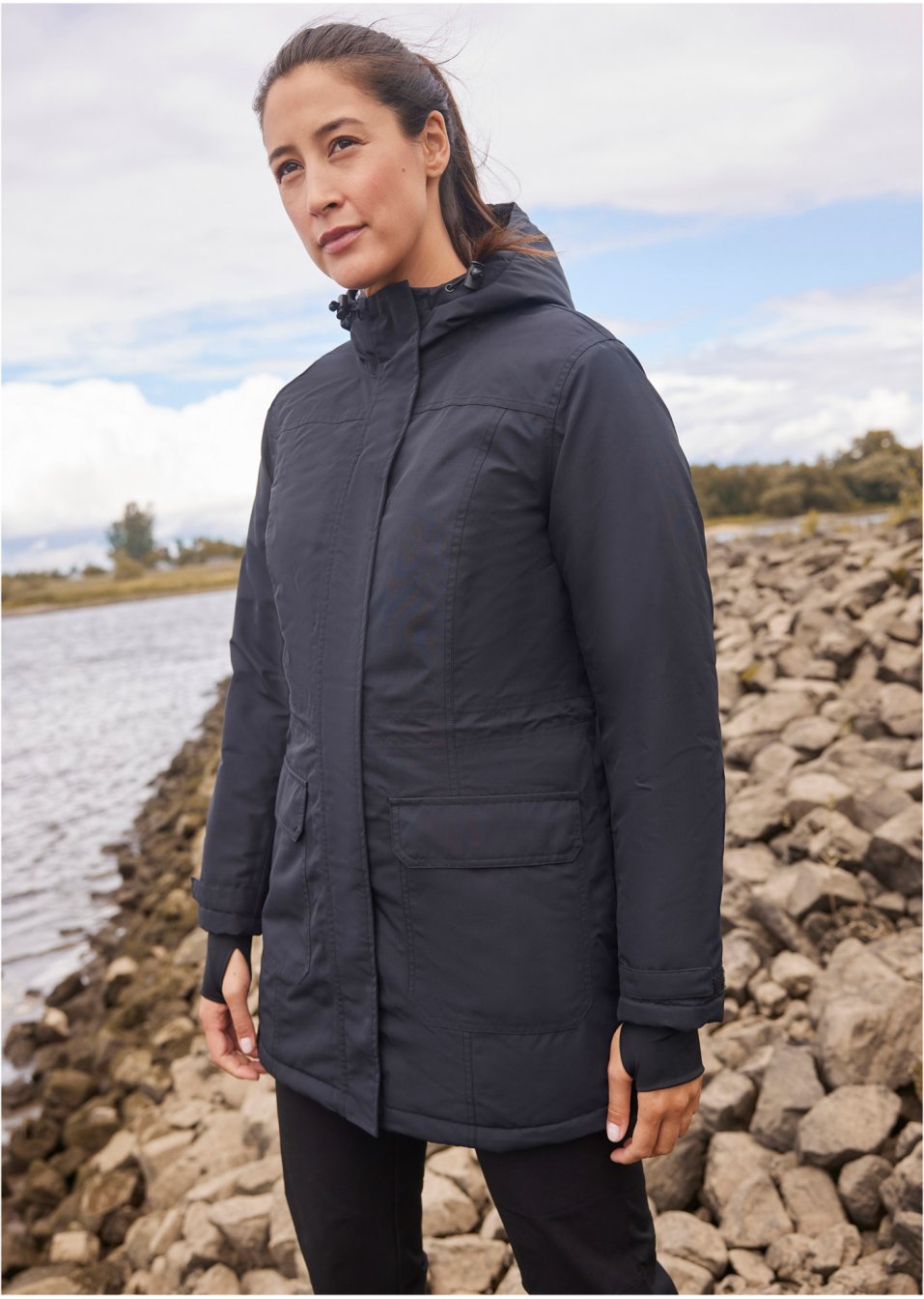 Parka fonctionnelle imperméable, ampleur réglable