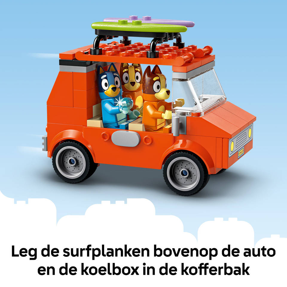 LEGO Bluey's autorit naar het strand 11202