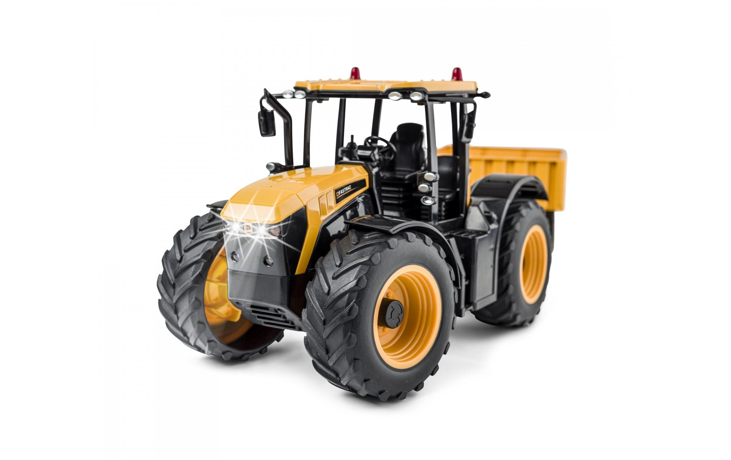 Traktor JCB Fastrac mit Anhänger RTR, 1:16Ferngesteuerter Traktor mit Licht und Sound