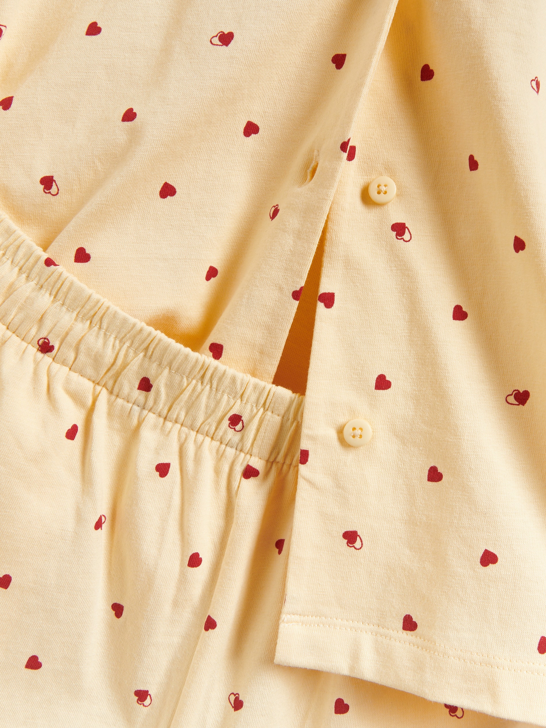 Zweiteiliges Pyjama-Set mit Herzen