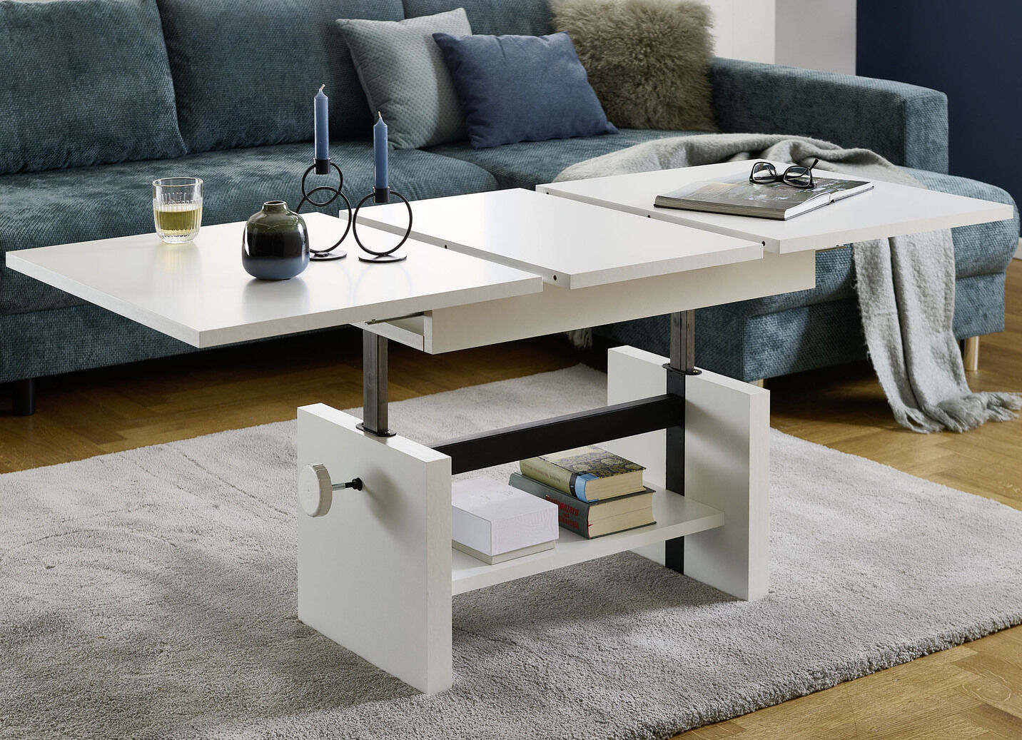 Couchtisch mit Lift-Mechanik