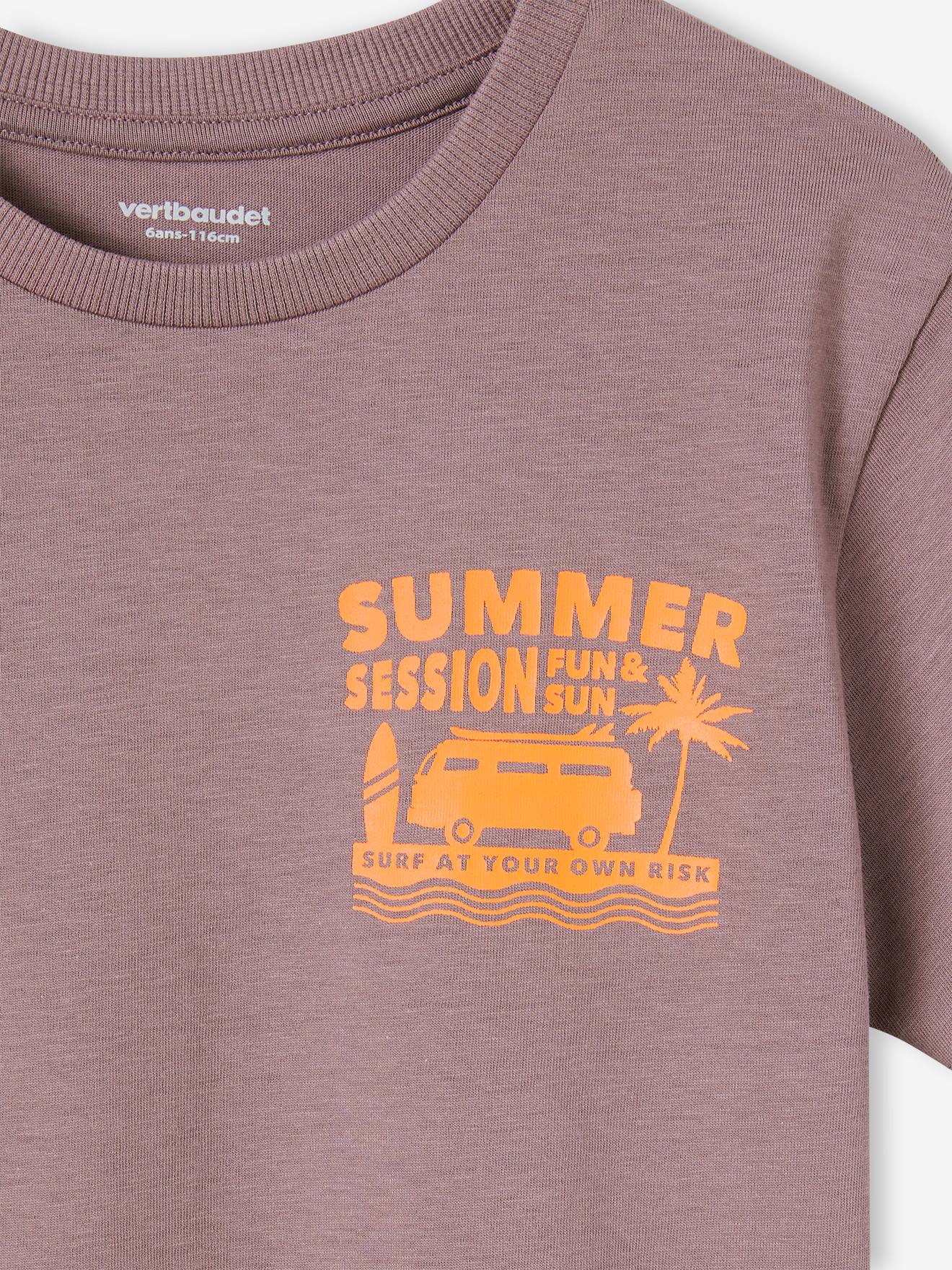 Camiseta com estampa, para meninos, lavanda