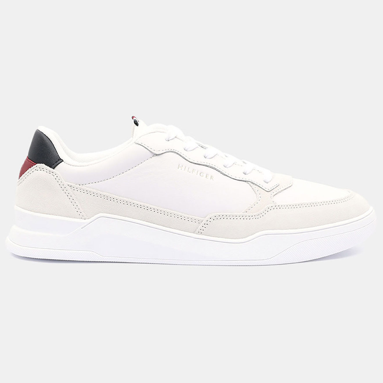 Tommy Hilfiger Baskets en Cuir Elevated Cupsole blanches