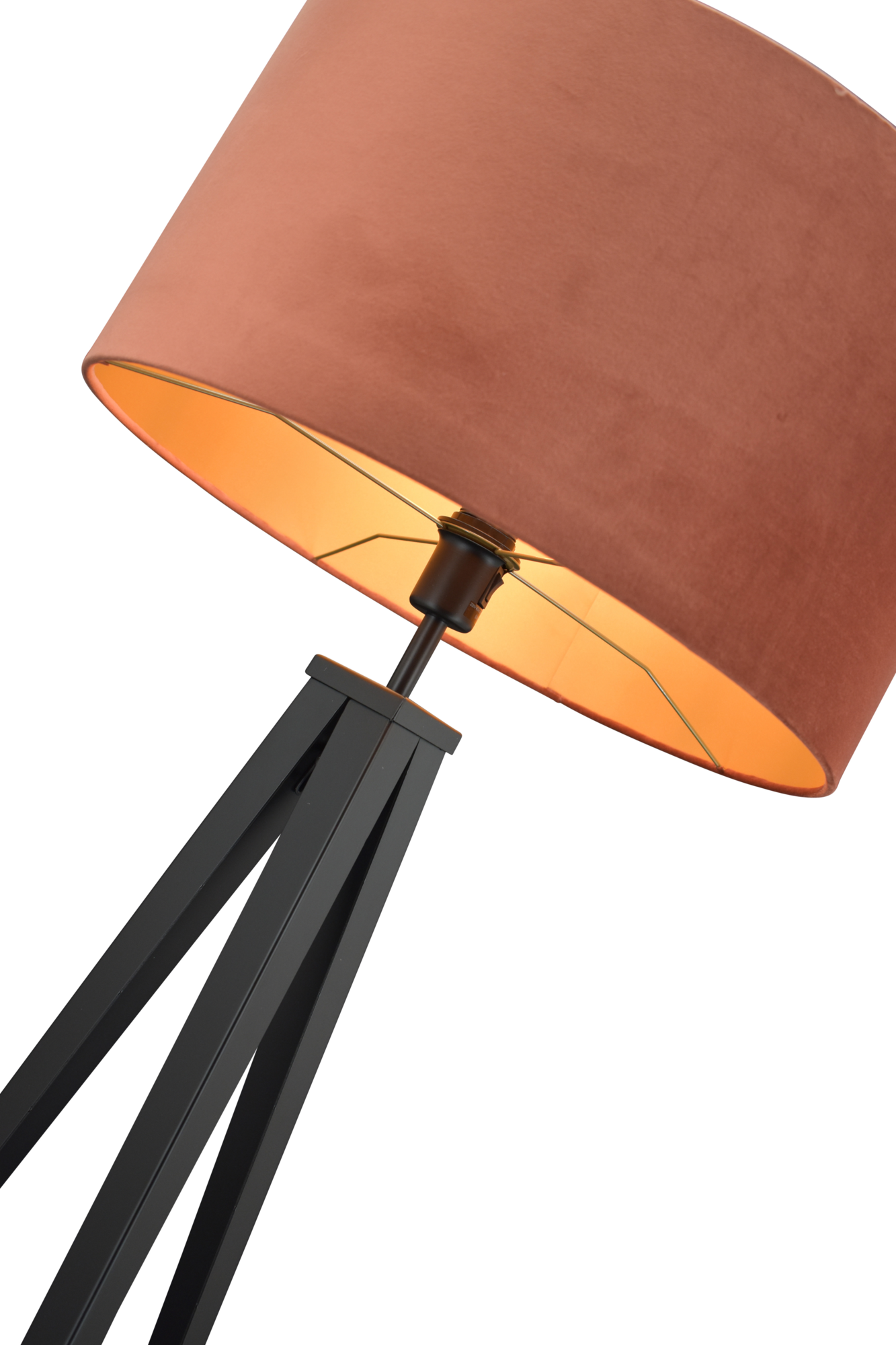 Vloerlamp Denver + kap 50x50x25cm velours roest