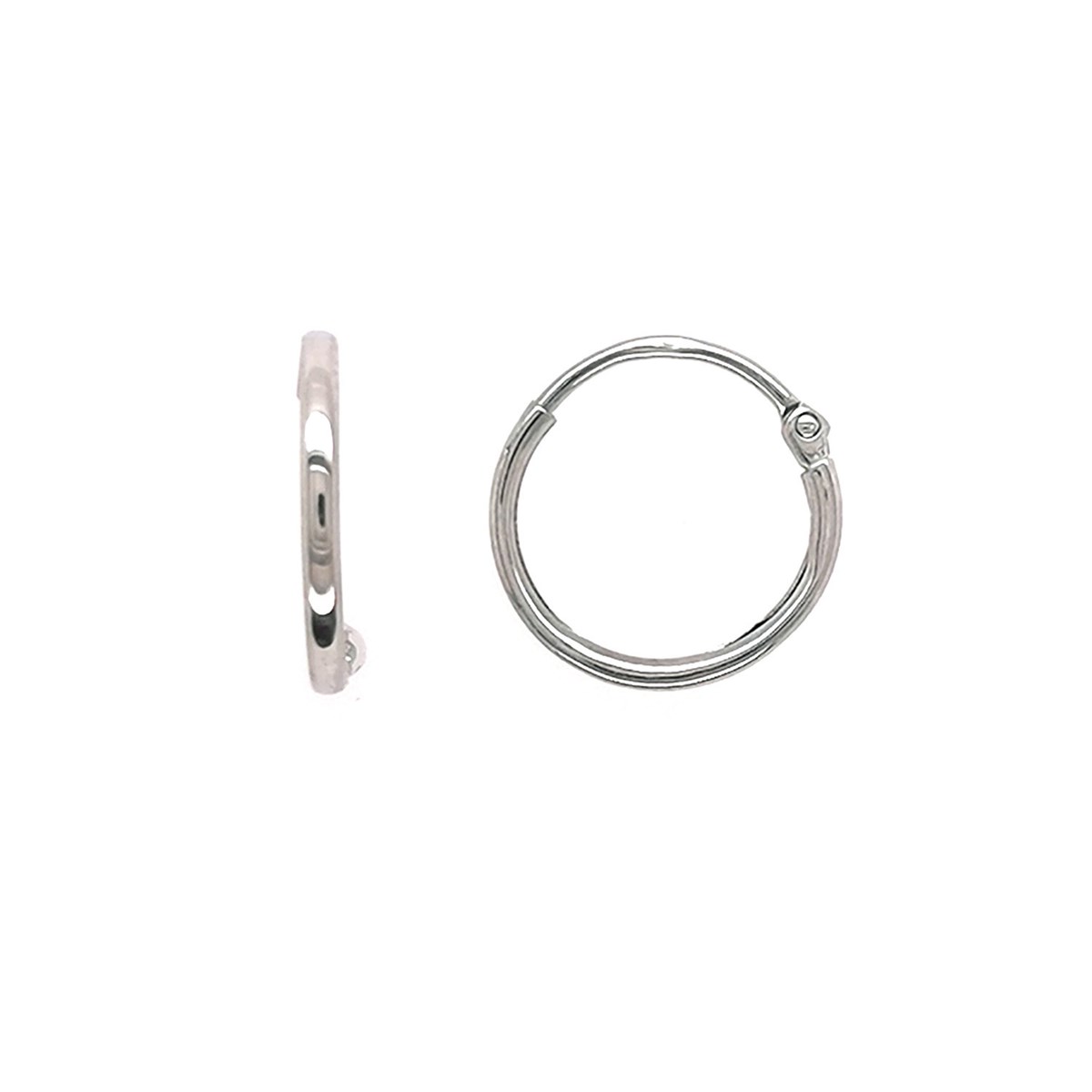 Boucles d'oreilles créoles Brillaxis or 9 caratsDiamètre 10mm
