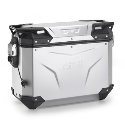 Valise Givi TREKKER OUTBACK EVO SMART 37 LITRES (COTE DROIT) SANS BARILLET - Anodisé - Gris