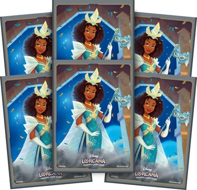 Disney Lorcana Shimmering Skies Card Sleeve Plastlomme Tiana 65-Pack