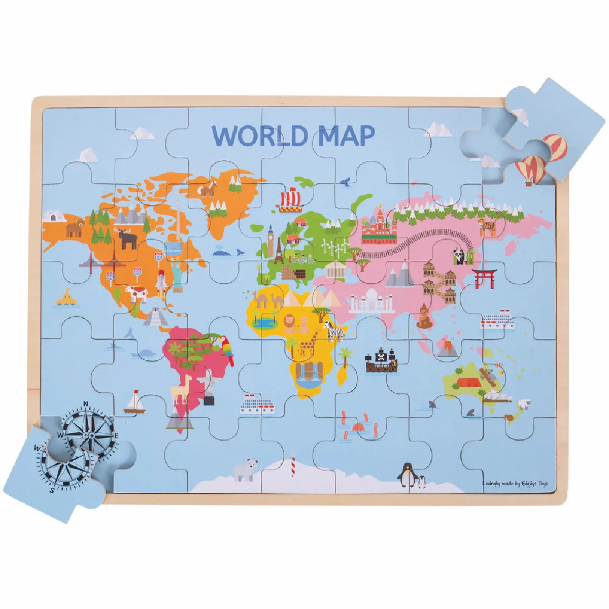Bigjigs Toys Carte du Monde