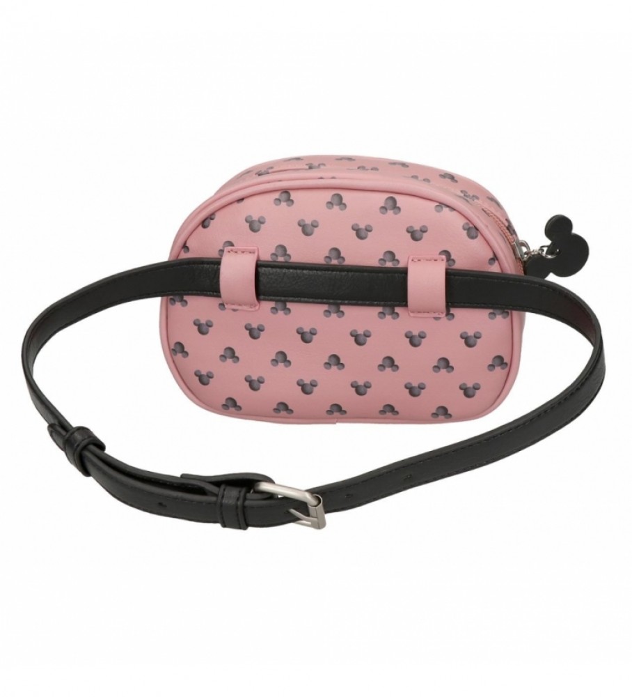 Pochete Disney Mickey Blogueiro - Rosa - 17x12x6cm -
