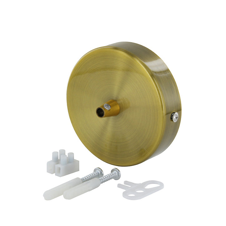 Pavillon métallique à 1 trou Chacon Ø10 x H.2,5 cm doré