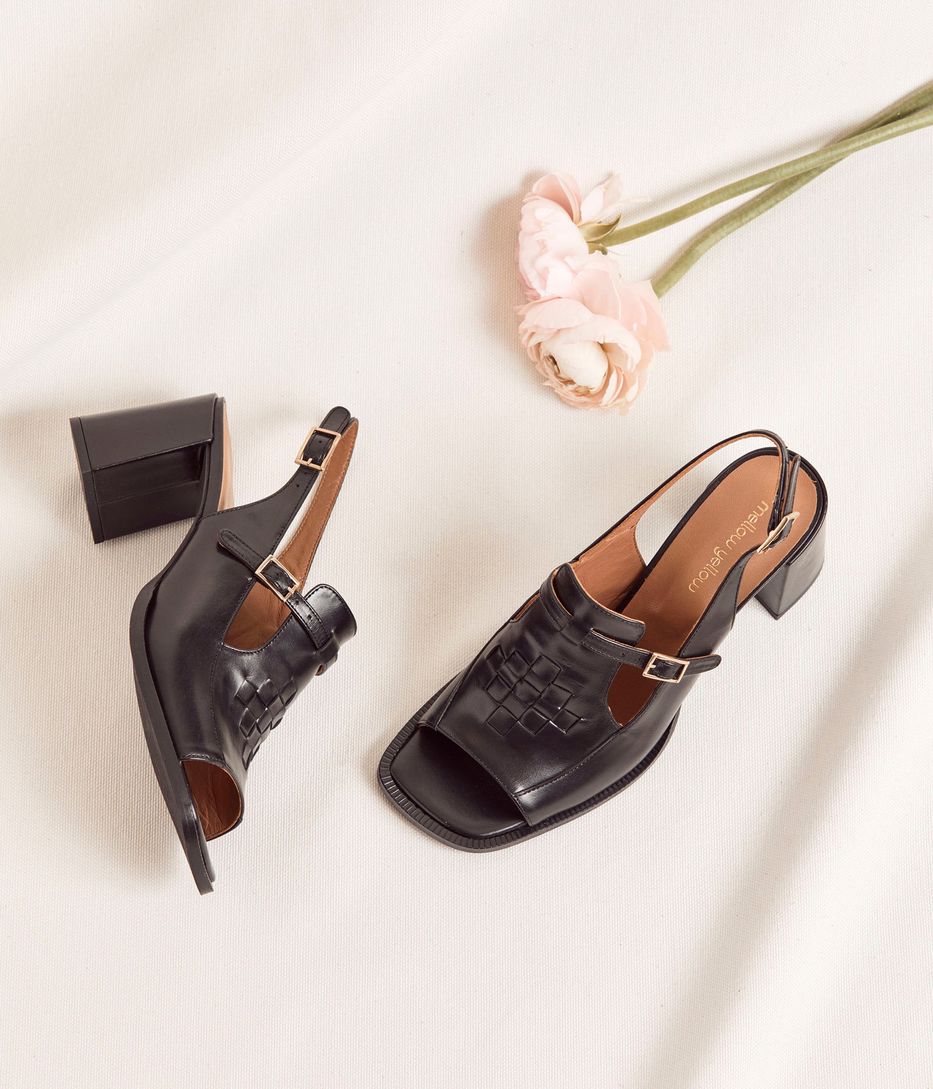 Sandales noires Addison
