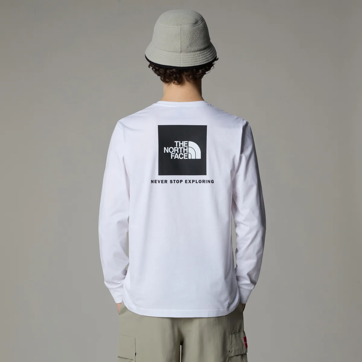 The North Face M L/S Redbox Tee Tnf White