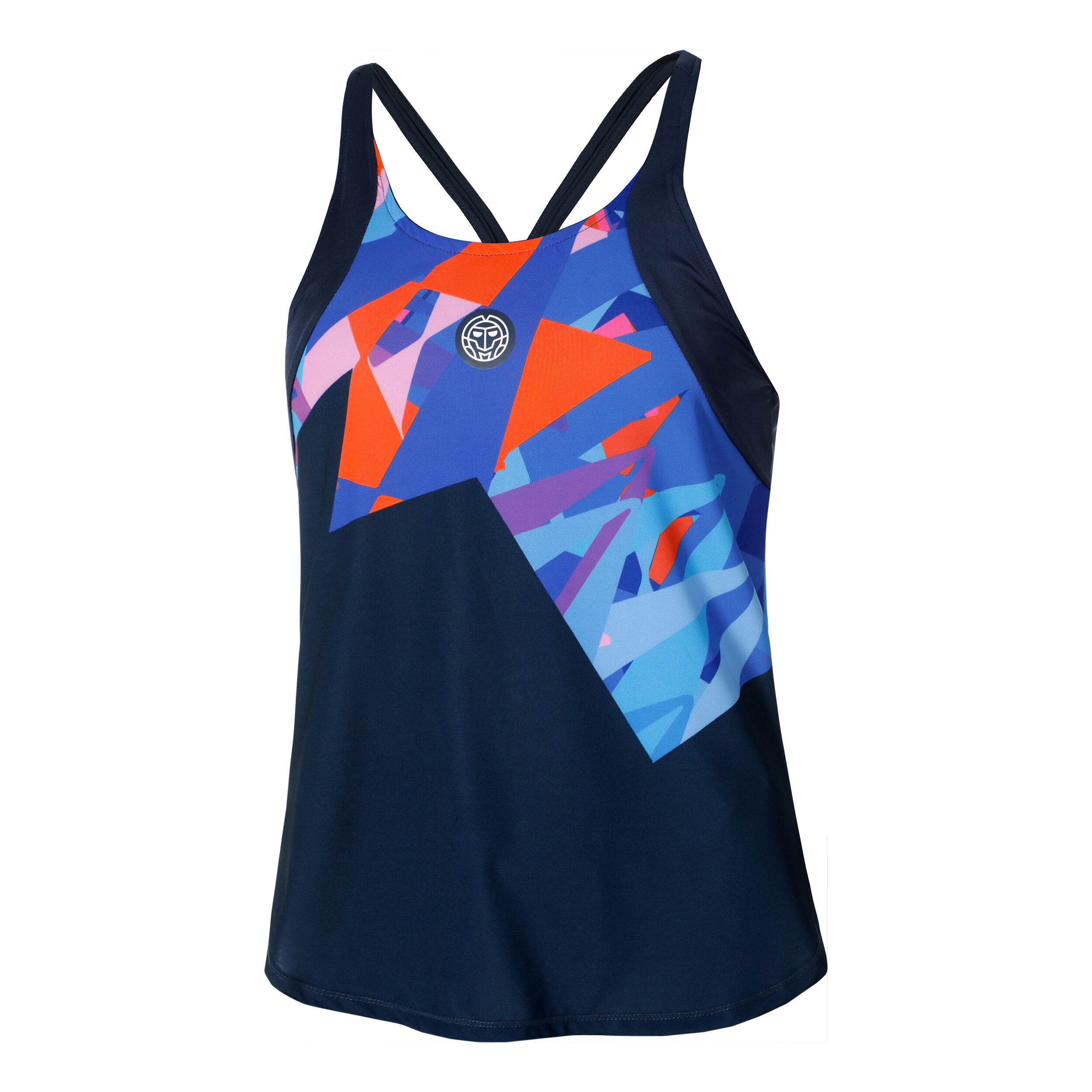 BIDI BADU Spike Débardeur Tank Top Femmes - Bleu Foncé , Multicouleur