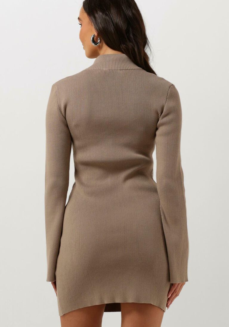 GESTUZ taupe gestuz mini jurk yasmiagz short dress
