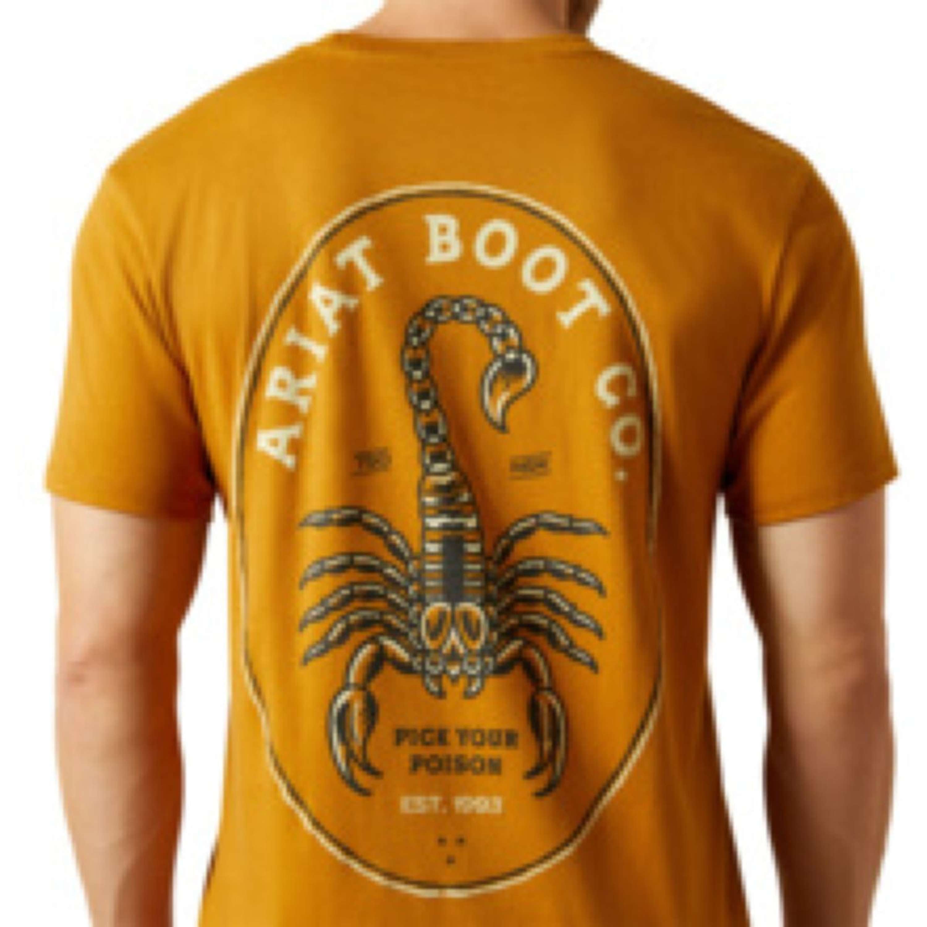 Ariat T-Shirt Scorpion Seal Heren Oranje
