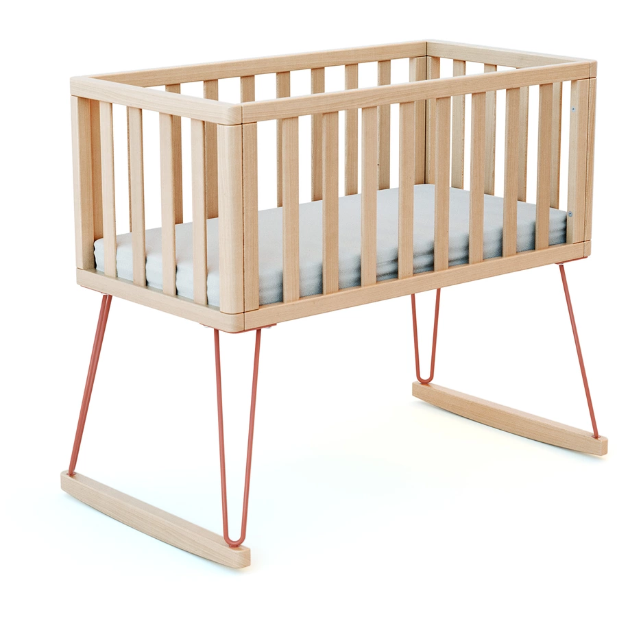 JURABABY Babywiege ONLY 40 x 80 cm Rétro Buche Terrakotta
