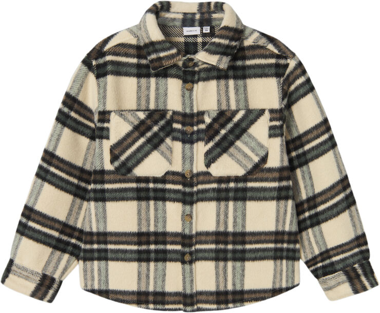 Name It NKMREMOLLE LS OVERSHIRT Summer sand