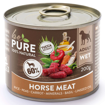bePure Nassfutter Adult Pferd & Reis